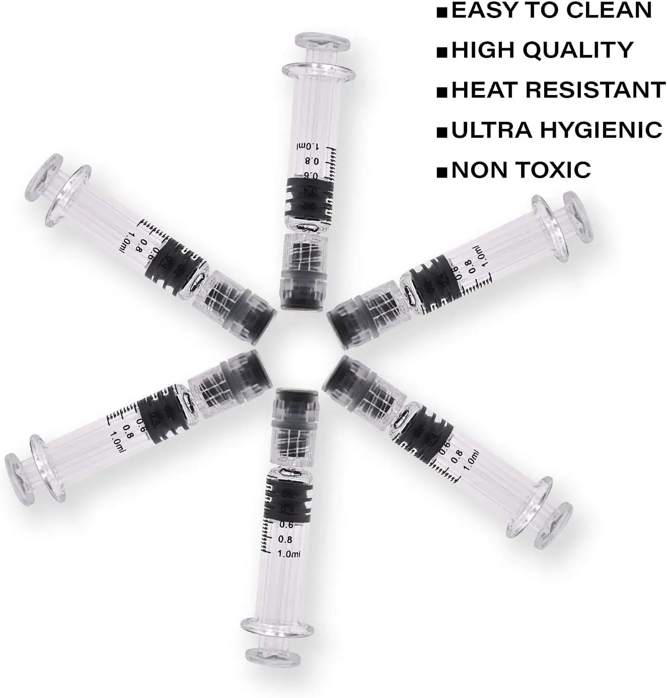 Изготовленным на заказ логосом 1 мл предварительно заполненный многоразовые концентрат боросиликатный стеклянный шприц с замком Luer