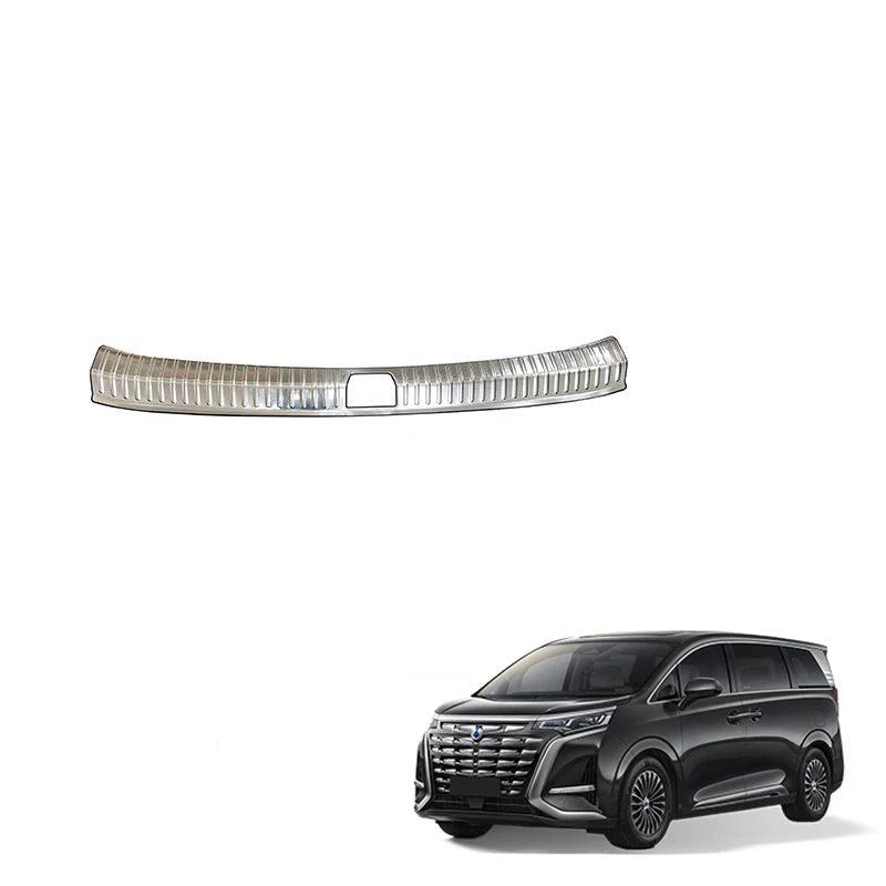 Trunk Door Sill Protector for BYD Denza D9 Trunk Threshold Guard Plate Stainless Steel Trunk Guard Plate Interior Accessories