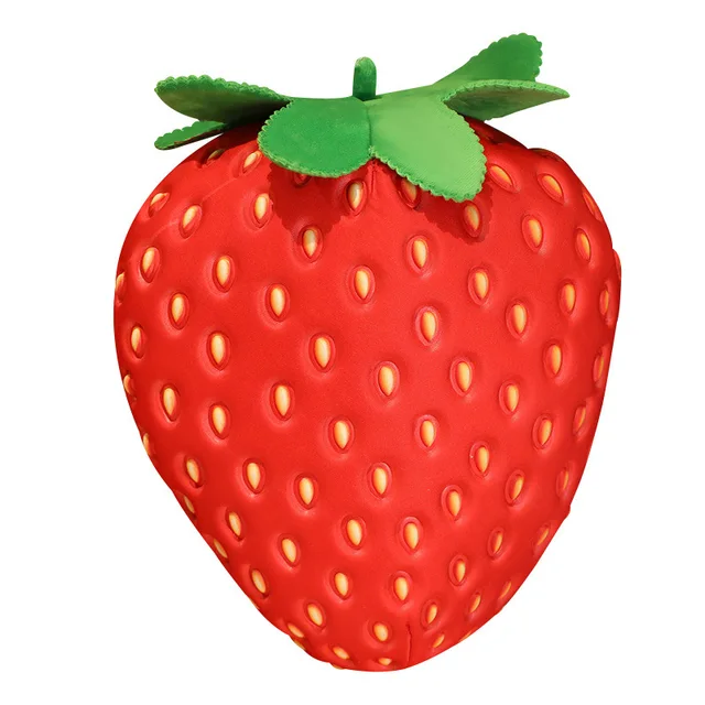 Simulation Fruit Red Strawberry Pillow Doll Personality Funny Gift Plush Toy Creative Funny Puppet