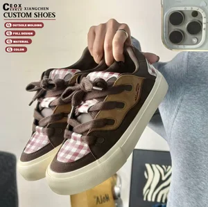 Custom Men's and Women's Skateboard Shoes Designer Leather Sneakers Fashion Trend Custom Skating Shoes Walking Style Shoes