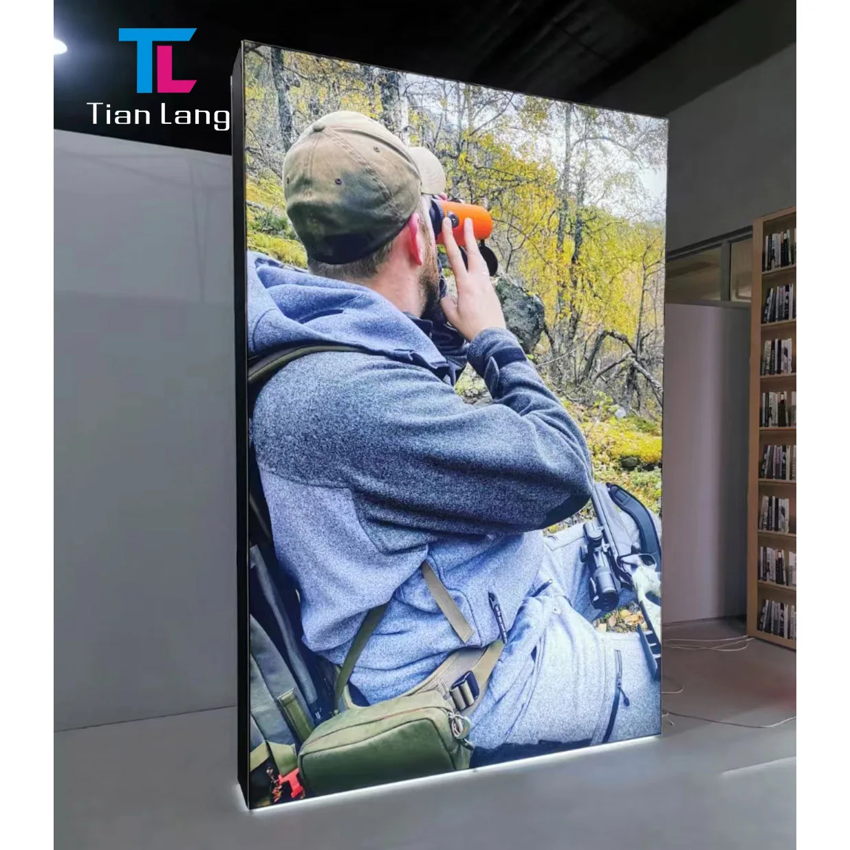 Aluminum Frame Madaling Magtayo At Foldable Trade Show Display Booth 10x10 Portable LED Light Backdrop SEG Pop Up Backlit Stand