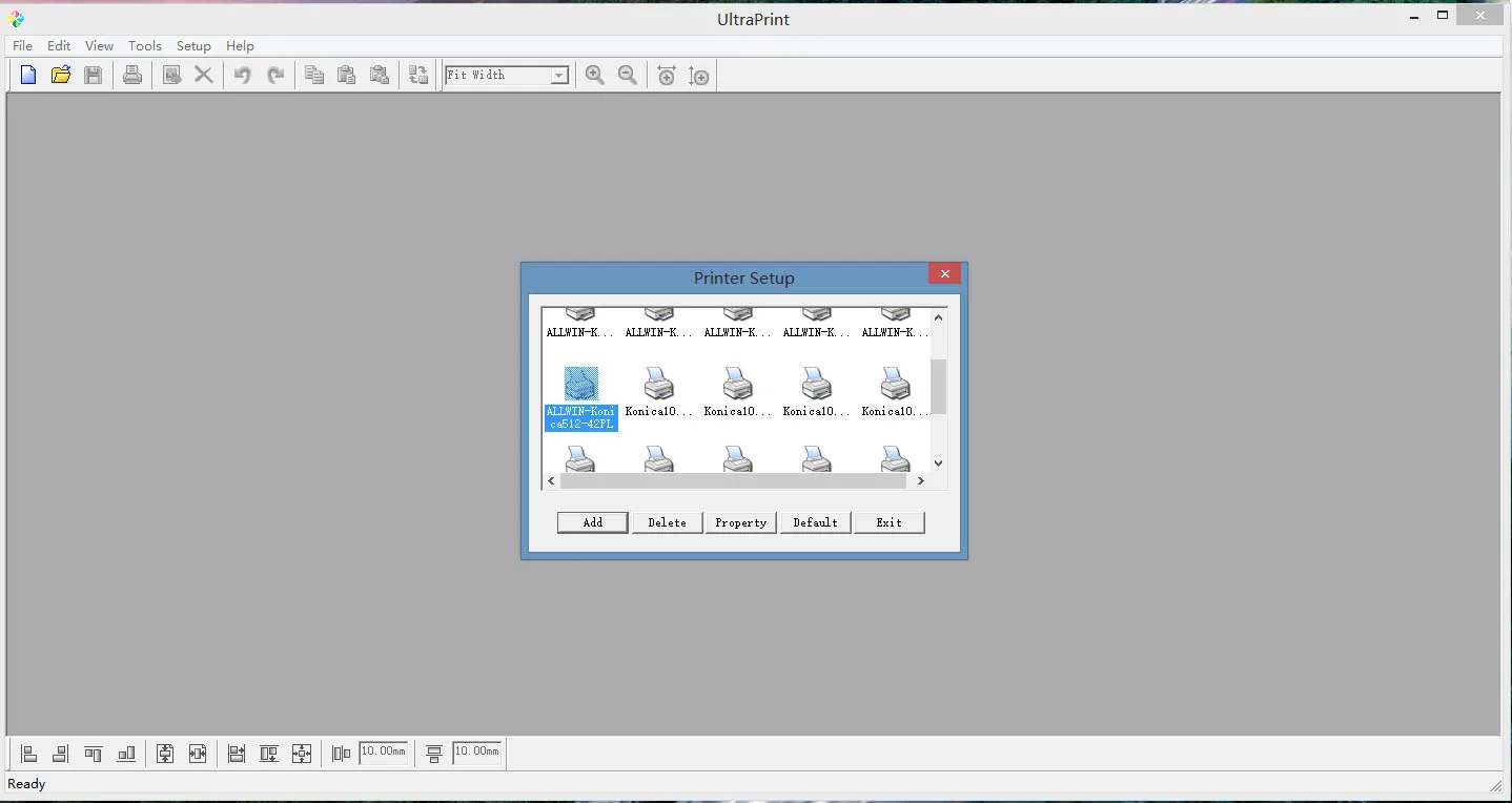
 Программное обеспечение для струйного принтера Allwin Konica 512/1024/XAAR 128  