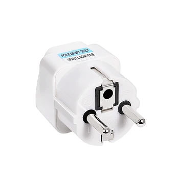 4.8mm EU Plug Adapter Socket European Plug Adapter Travel US to EU Plug Converter