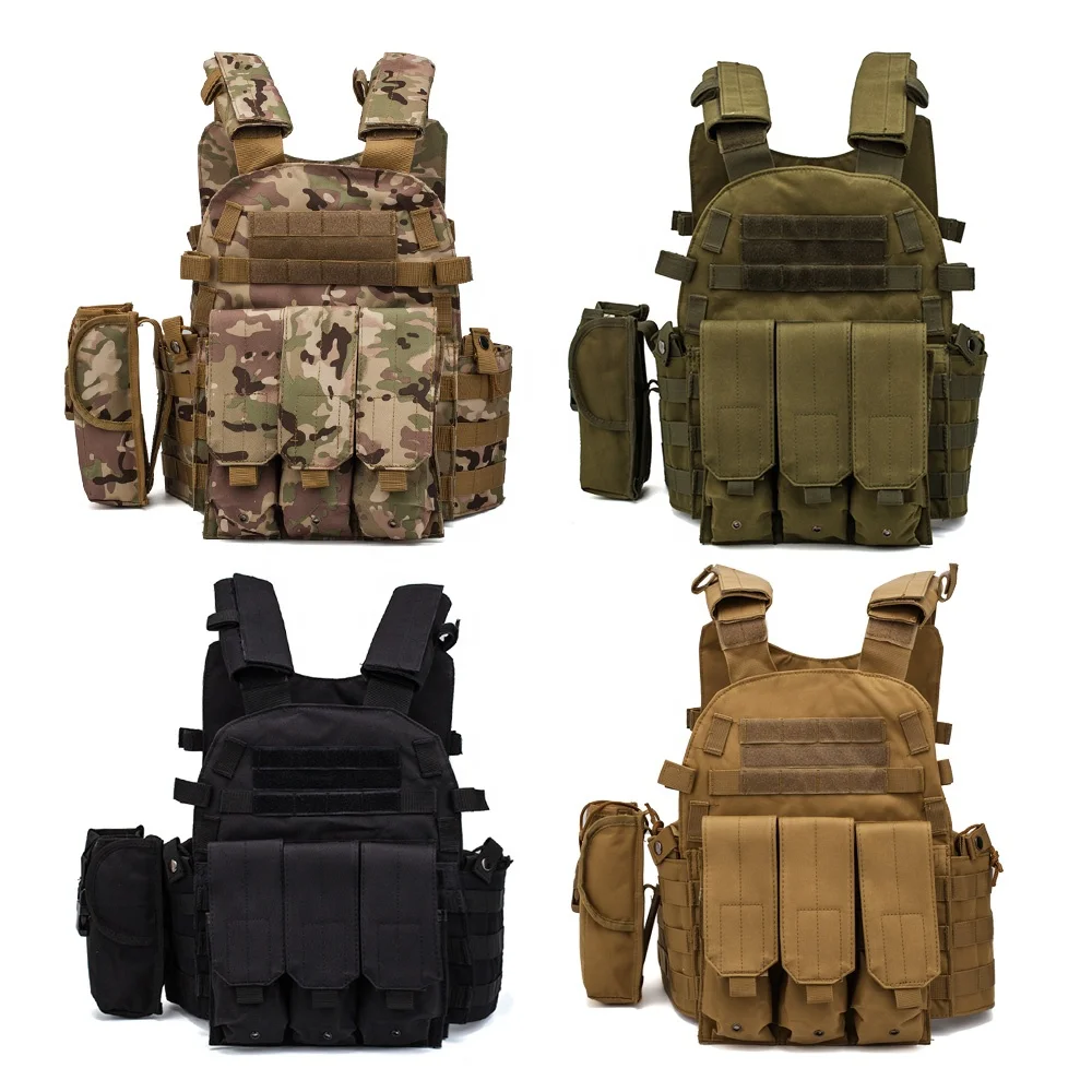Yuda Chaleco Tactico Black Oxford 6094 Plate Carrier Tactical Vest For ...