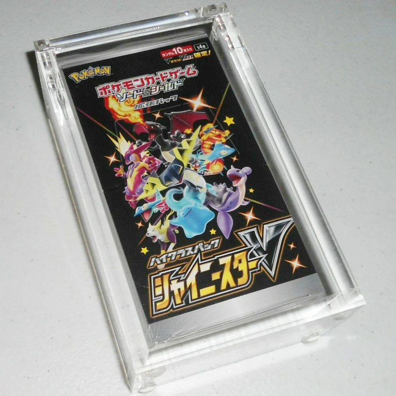 shiny star v booster box case Amazon.com: Acrylic Display Case Compatible for Pokemon Japanese Booster Box  – Fits VSTAR Universe, Shiny Star V, VMAX Climax, Tag Team GX All Stars,  Shiny Treasure ex – Dustproof Protector Box Holder -