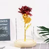 White wooden bottom Red gold foil flower