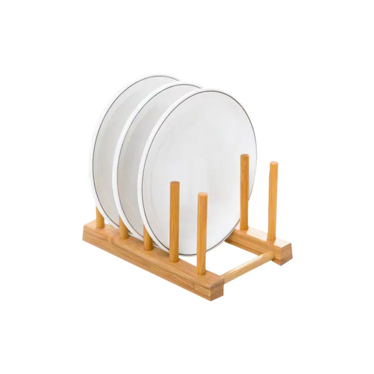 Wooden Bamboo Vinyl Record Storage Holder Display Stand Dish Plate Bowl Cup Book Pot Lid Cutting Board Drying Rack