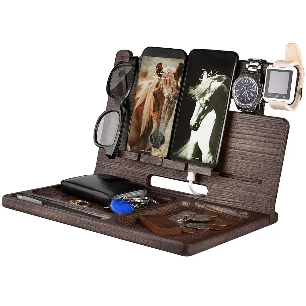 Mens Nightstand organizer, Husband Night Stand, regalo per papà