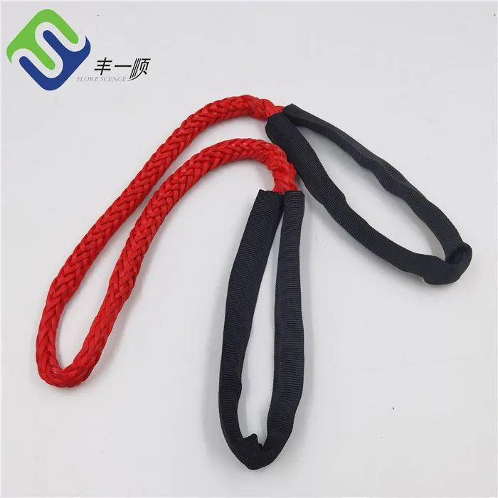 8/12 Strand Uhmwpe Rope for Marine Mooring Line Lightweight High Breaking Strength Anti-UV Coating