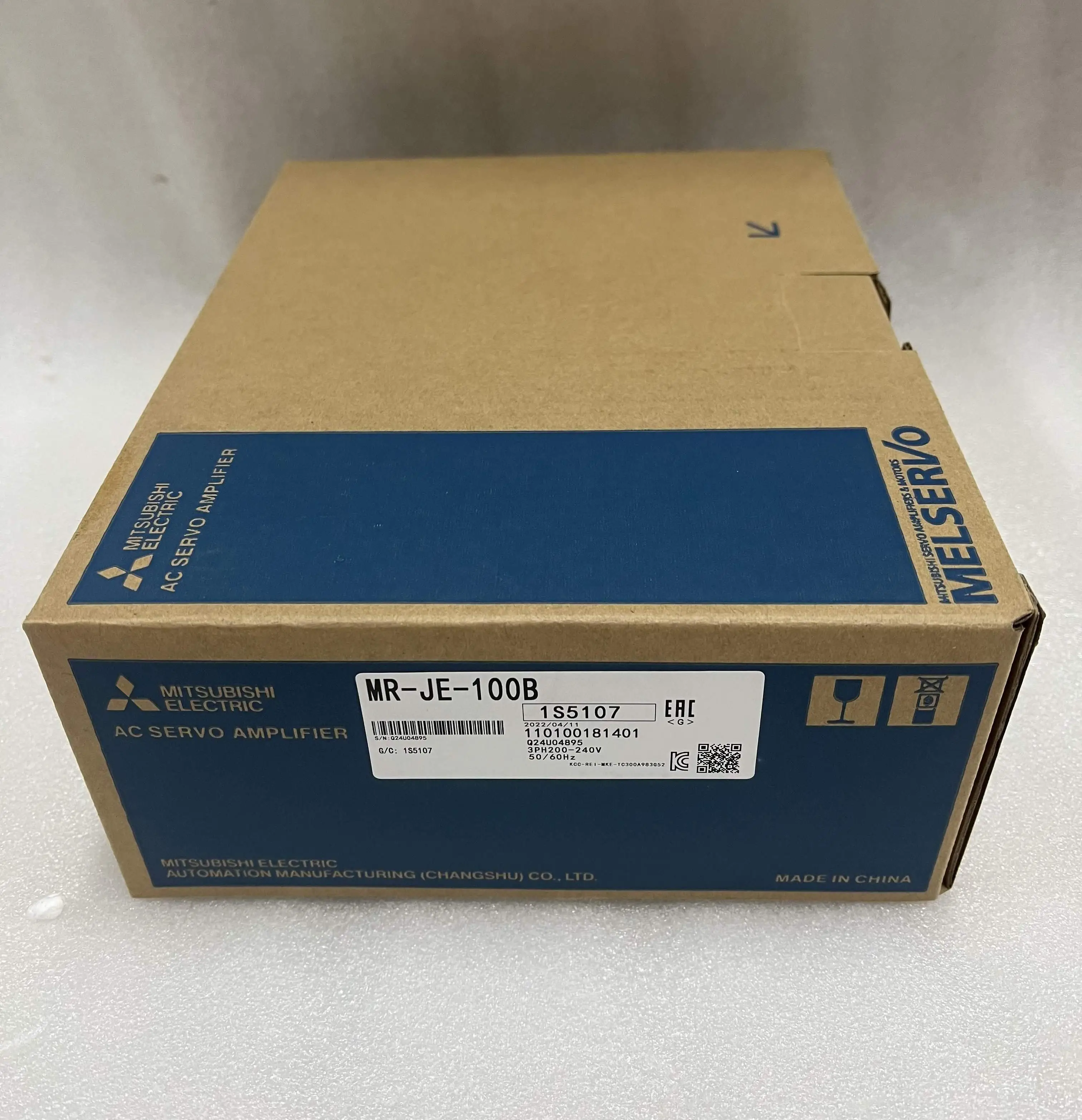 Mitsubishi AC Servo Amplifier MR-JE-100B