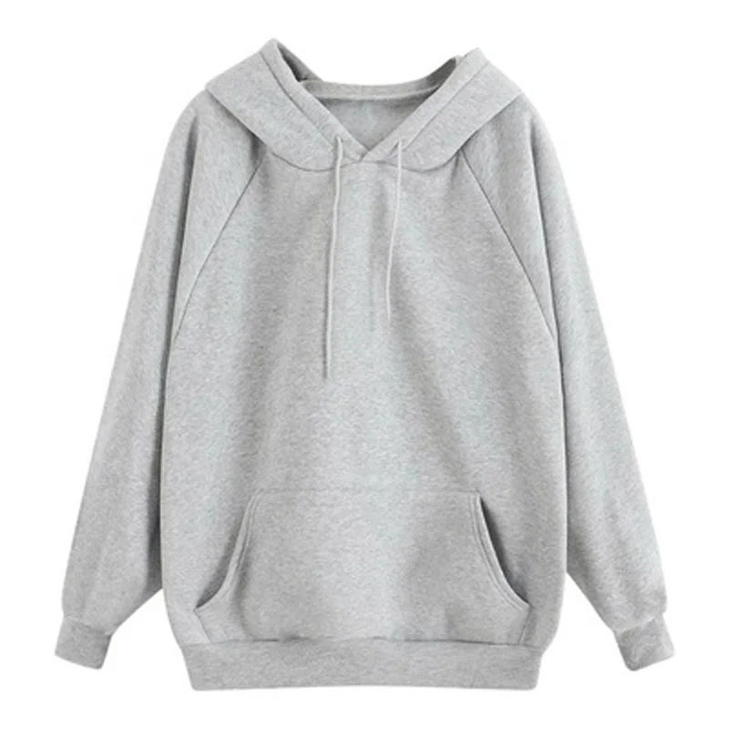 sweater wanita moletom com capuz