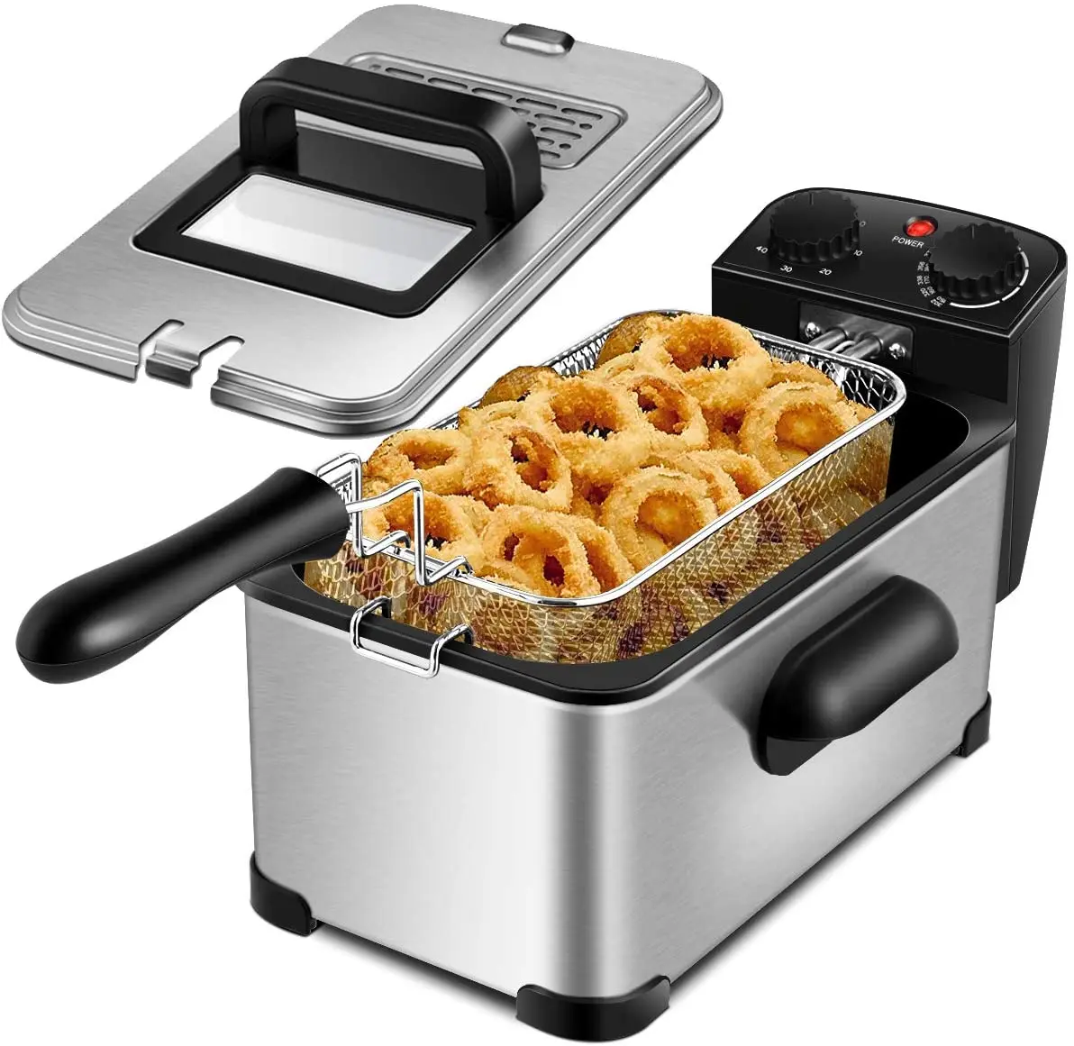 Commercial Electric Deep Fryer Countertop Tabletop Single Tank Fryer