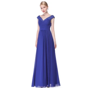 2026 Fashion Custom Elegant Blue Beaded Ruffles Bust Women Long Bridesmaid Casual Maxi Dresses