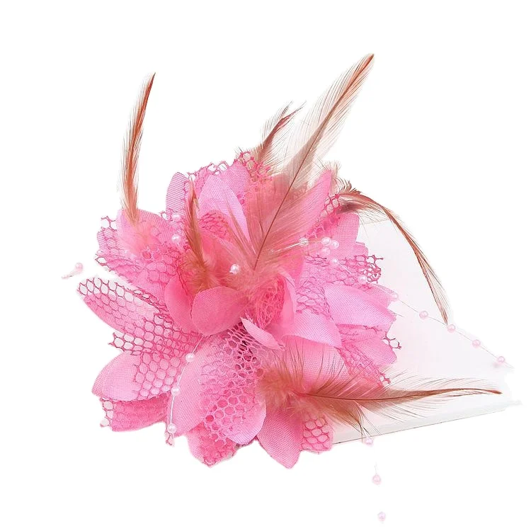 Ручная работа Переводные цвета перья кур благородное платье цветочные