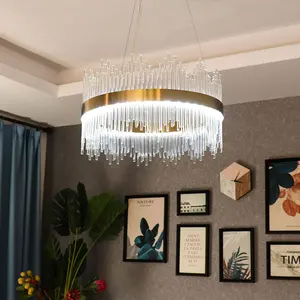 Wholesale Modern Nordic Light Round Crystal Chandeliers for Home Corridor