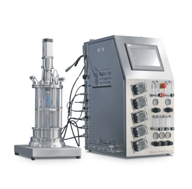 EU standard High quality Laboratory  Mechanical Stirring 10L Glass Cell Bioreactor BLBIO-10GJC