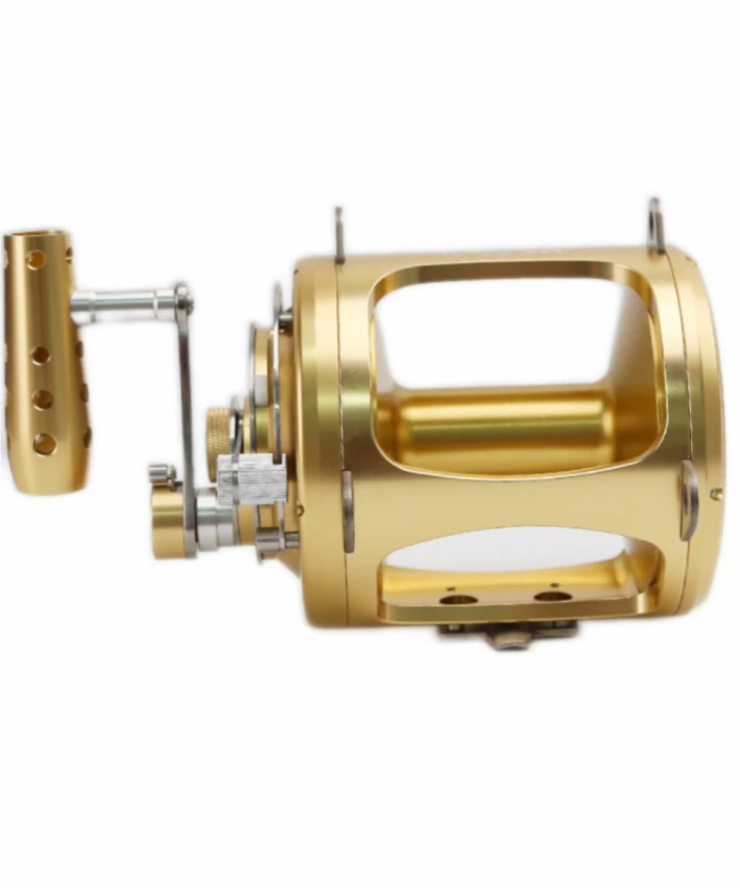 MT80 Golden Aluminum Saltwater Boat Big Game Fish Reels
