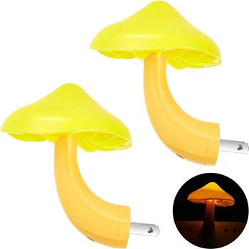 LED Mushroom Night Lamp, Plug in Lamp Mushroom Night Light, Mini Magic Mushroom Sensor Night Lights for Kids