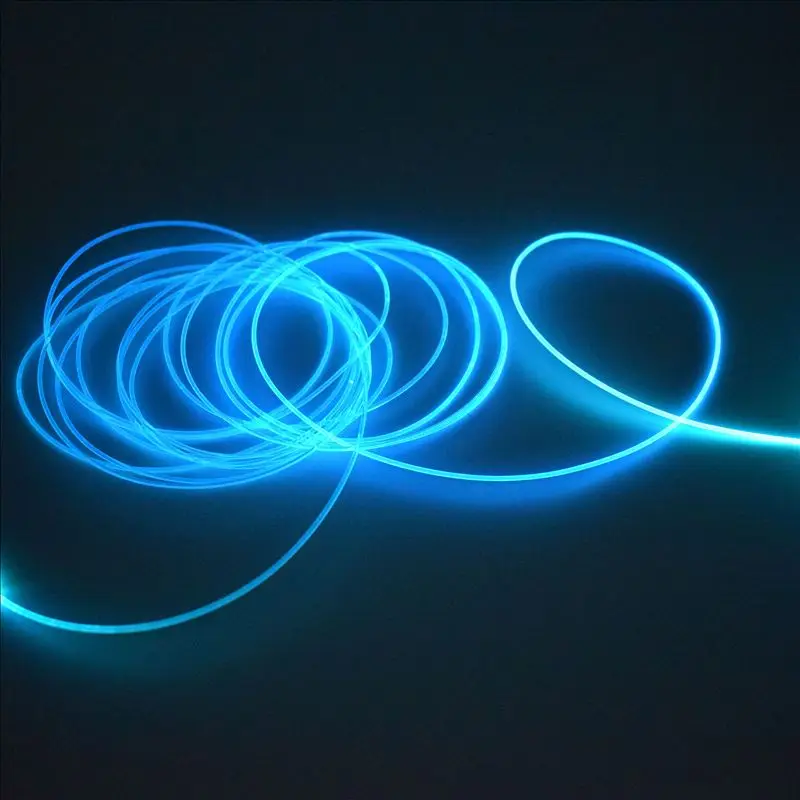 product-1-1 5m/Roll X Milky / Transparent 2.5mm 3mm 6mm Diameter MMA Side Glow Solid Core Optic Fiber Cable for Light Decorative
