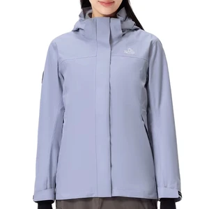 PELLIOT With 265g Fleece Plus Size Women Outdoor Sports Coats 20000mm Waterproof Rain Outdoor 3 in 1 Jackets