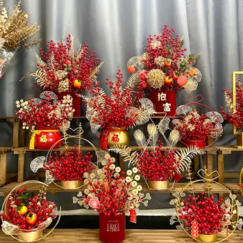 Merry Christmas! Best Wholesale Supplies Modern High Quality Red Round Home Christmas Decoration