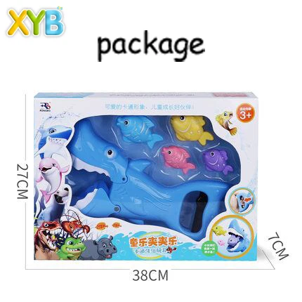 
 Игрушки для ванны, игрушка для ванны с лобстером, захват акулы, Забавная детская игрушка для ванны для малышей, для мальчиков и девочек, захват лобстеров с 4 рыбками  
