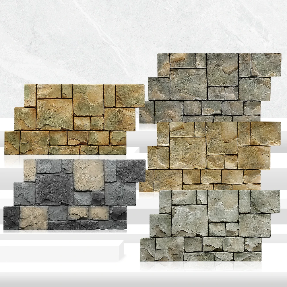 Castle Stone PU Wall Panels - Durable Faux Stone Decor