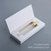 Frosted Bottle Gold Cap White Box