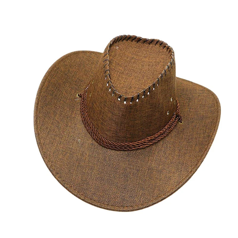 Fedora Cappello Uomo Falda Larga Cappello Tesa Larga Estivo Uomo