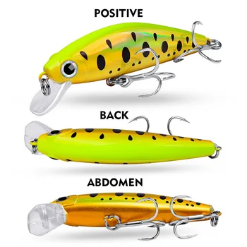 Cherry New 11g/8cm Topwater Minnow Bait 12 Colors Hard Artificial Silicone Bait Long-Throw Inner Lead Casting Emergency Bait – Soft Lure – view 5