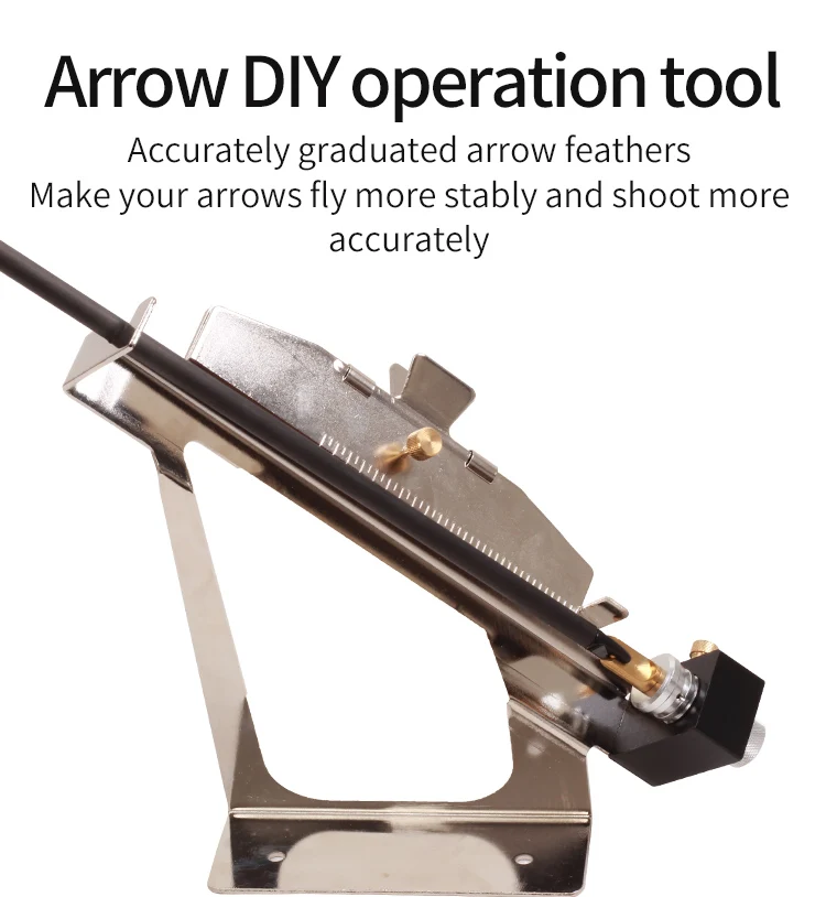 Spg Archery Fletching Jig Clamps Bows Shooting Mix Carbon Arrow Vanes