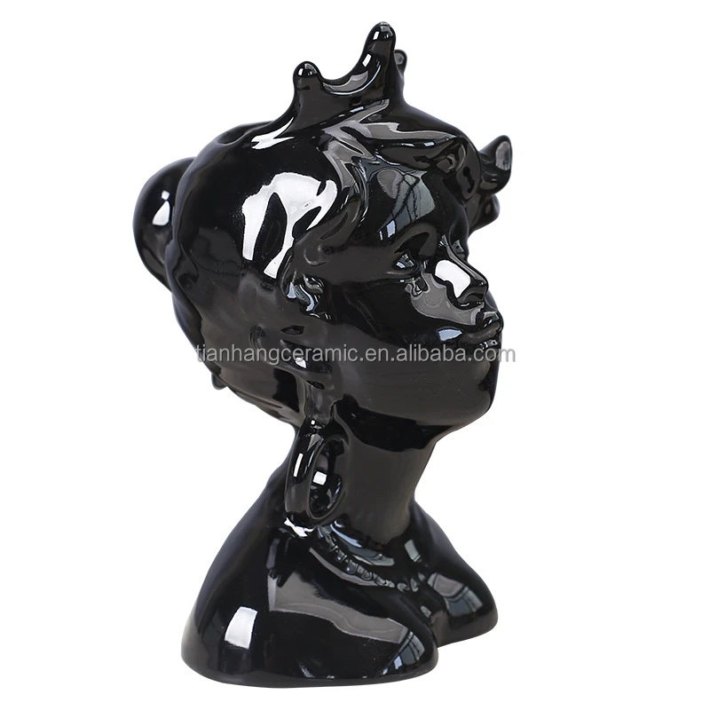 Nordic style porcelain Couples body Statue Ceramic Flower Vase for wedding Gifts Home Office Decor.jpg