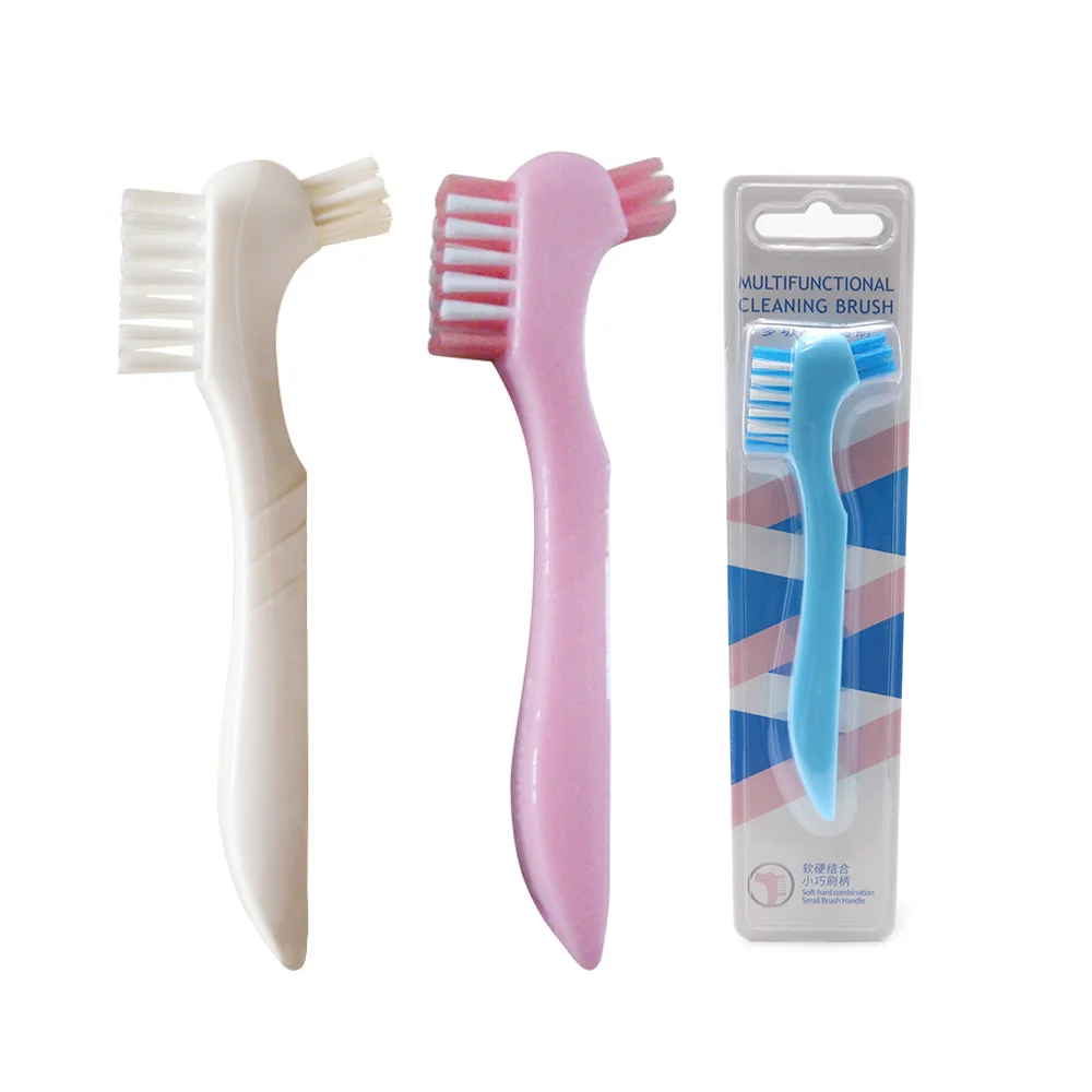 Tooth Denture Brushes With Double Sided Denture Cleaning Brush Heads