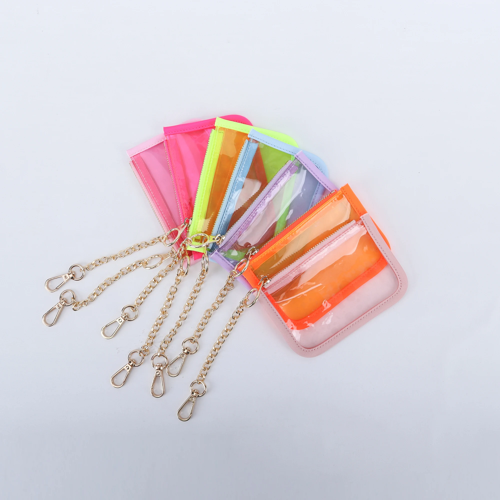 Portamonete trasparente da donna Portamonete per ragazze Portamonete Porta carte di credo Portafoglio PU Portamonete femminile Pochette per regali per bambini  1524