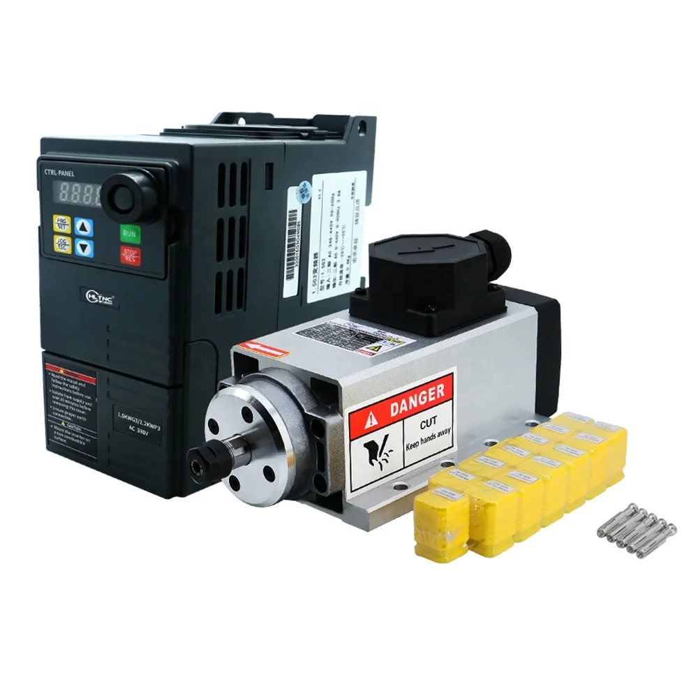 CNC スピンドルモータ 空冷0.5kW CNCモーター/ファンSpindleMotorキット500Wスピンドルモーター/電源投資速 CNCスピンドルモーターキット、空冷式0.5kW  CNCスピンドルモーターキットモーター/ファン500Wスピンドルモーター/電源スピ HLTNC スピンドルモーターCNC GDZ-80 ...