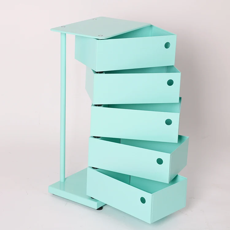 Rotatable Drawer Filing 5bin Storage Tower Anthracite Buy 5