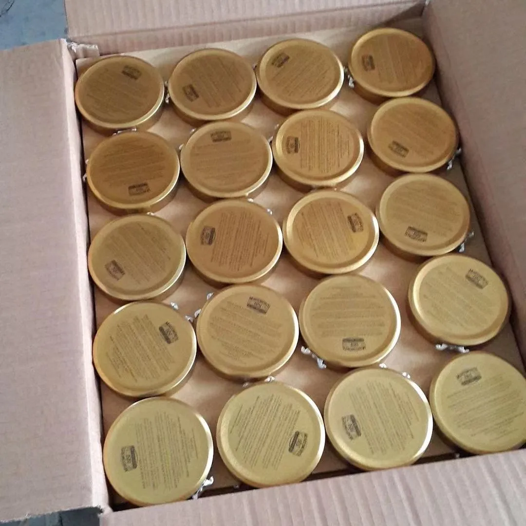 Premium Custom Logo Empty Cosmetic Wax Round Tin Container for Shoe Polish
