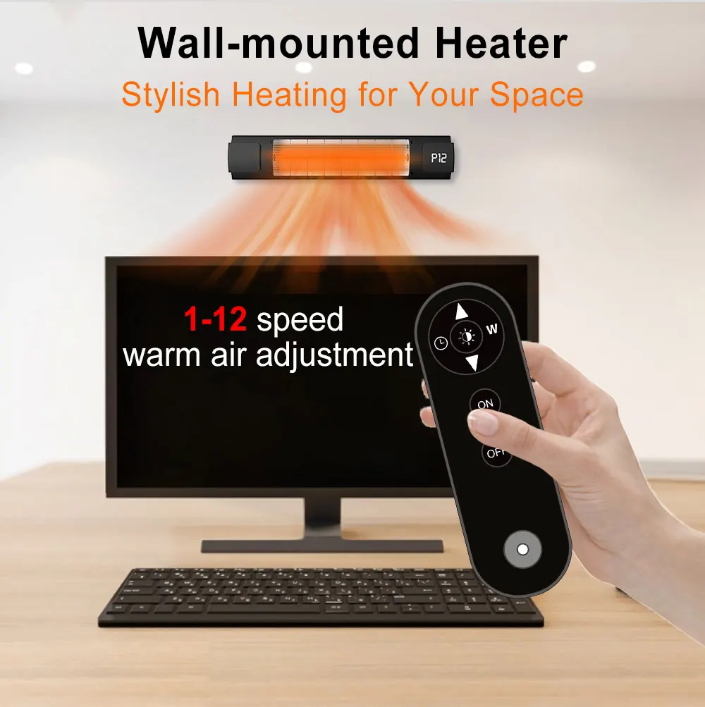 Remote Controlled Heater, Waterproof, 1500W - detail 18