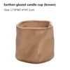 Earthen glazed -brown