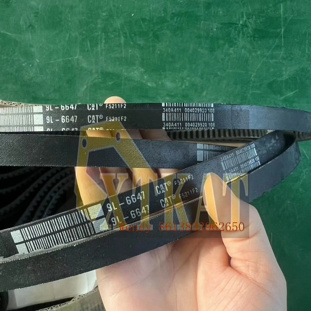 XTKAT 9L-6647 V-Belt for Caterpillar Machinery - Quality Durable