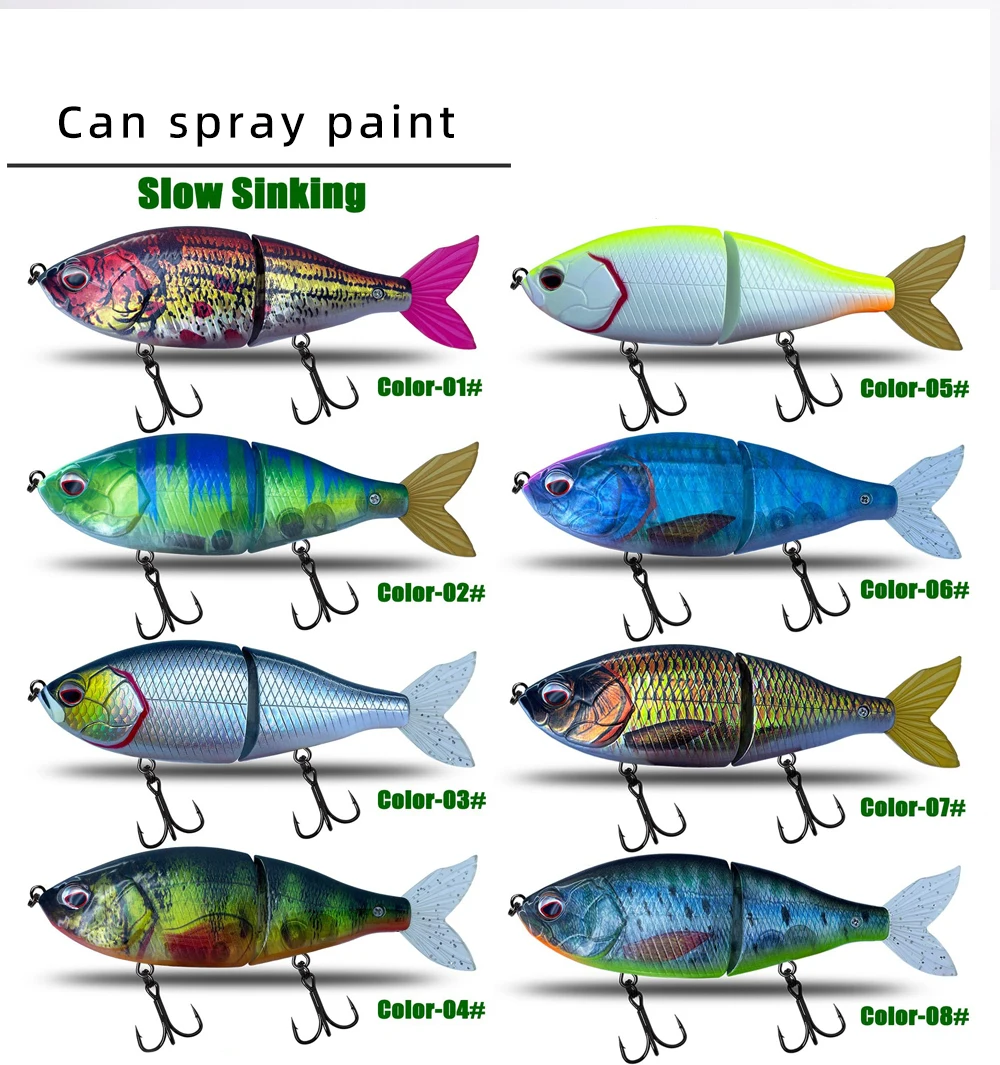 Oem Blank Two Section Glide Bait 145mm 57g Unpainted Swimbait Jointed