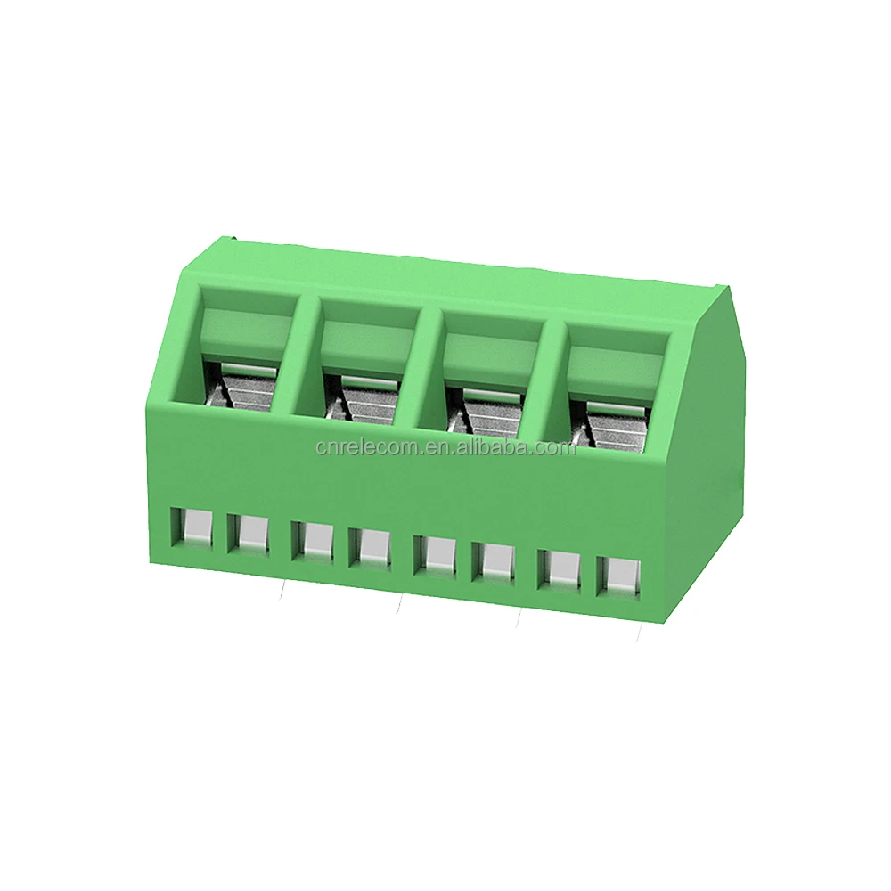 Screw Terminal Block - 2 Pin Wire To Board Connector, 5mm Pitch - 126-2 - GREEN - 5pcs Pack