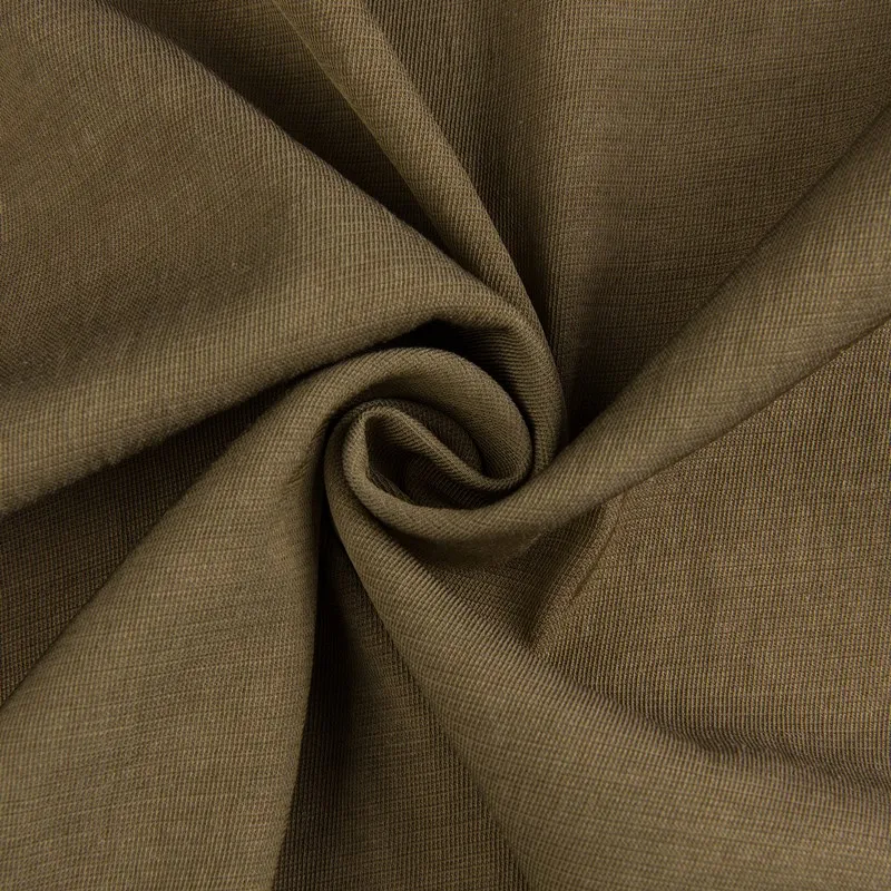 Тяжелая плетеная тянущаяся шелковая льняная ткань для платья, Женский Материал