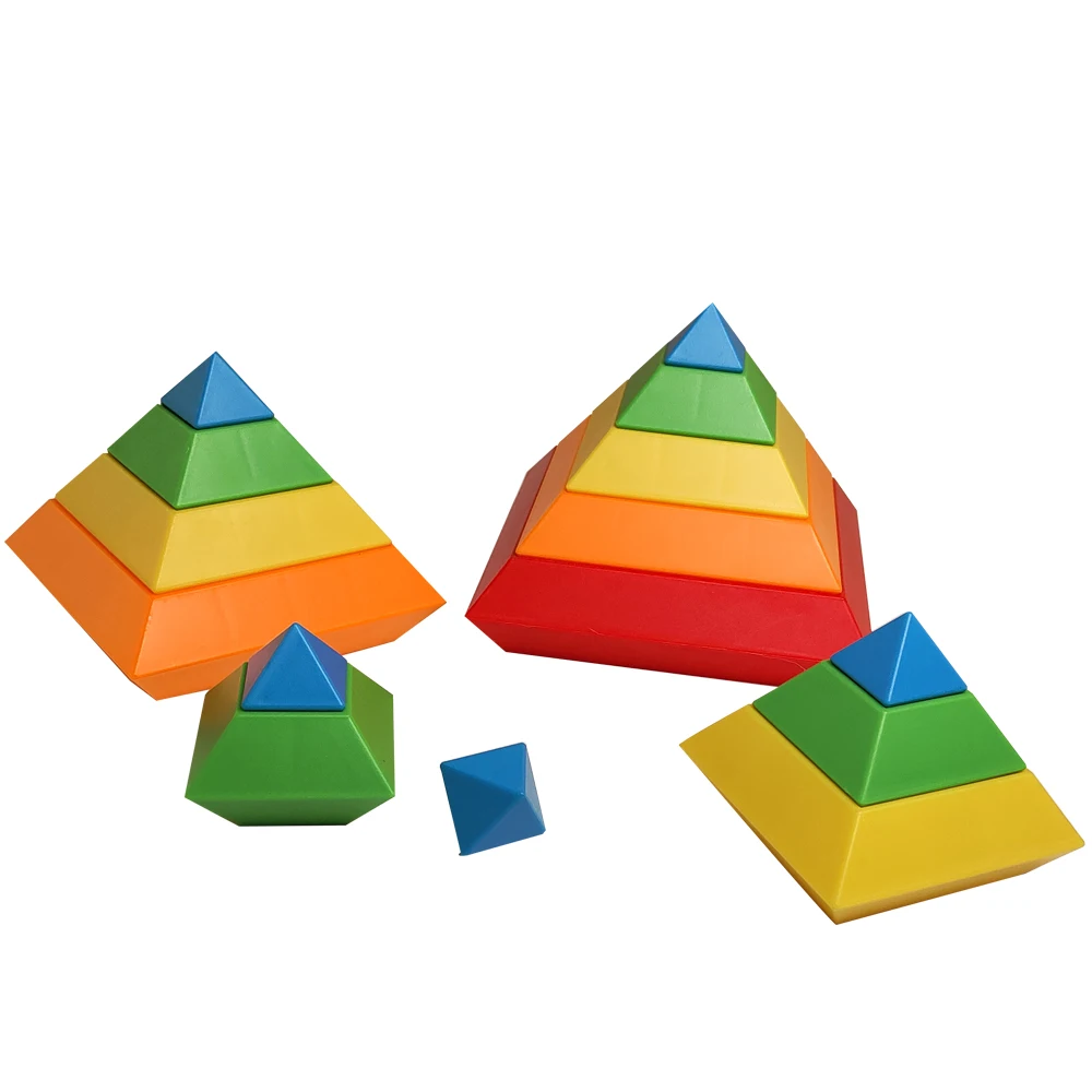 Blocs De Construction En Plastique En Forme De Pyramide Magique, Cube/jouet éducatif Pour Enfants, Créatif Et Imaginatif, Lié Aux Sciences