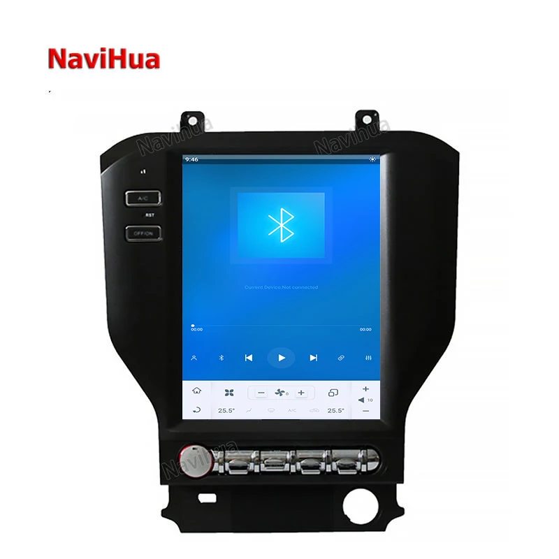 NAVIHUA Touch Screen Head Unit Android 10 Car Radio Stereo GPS Navigation DVD Multimedia Player for Ford Mustang