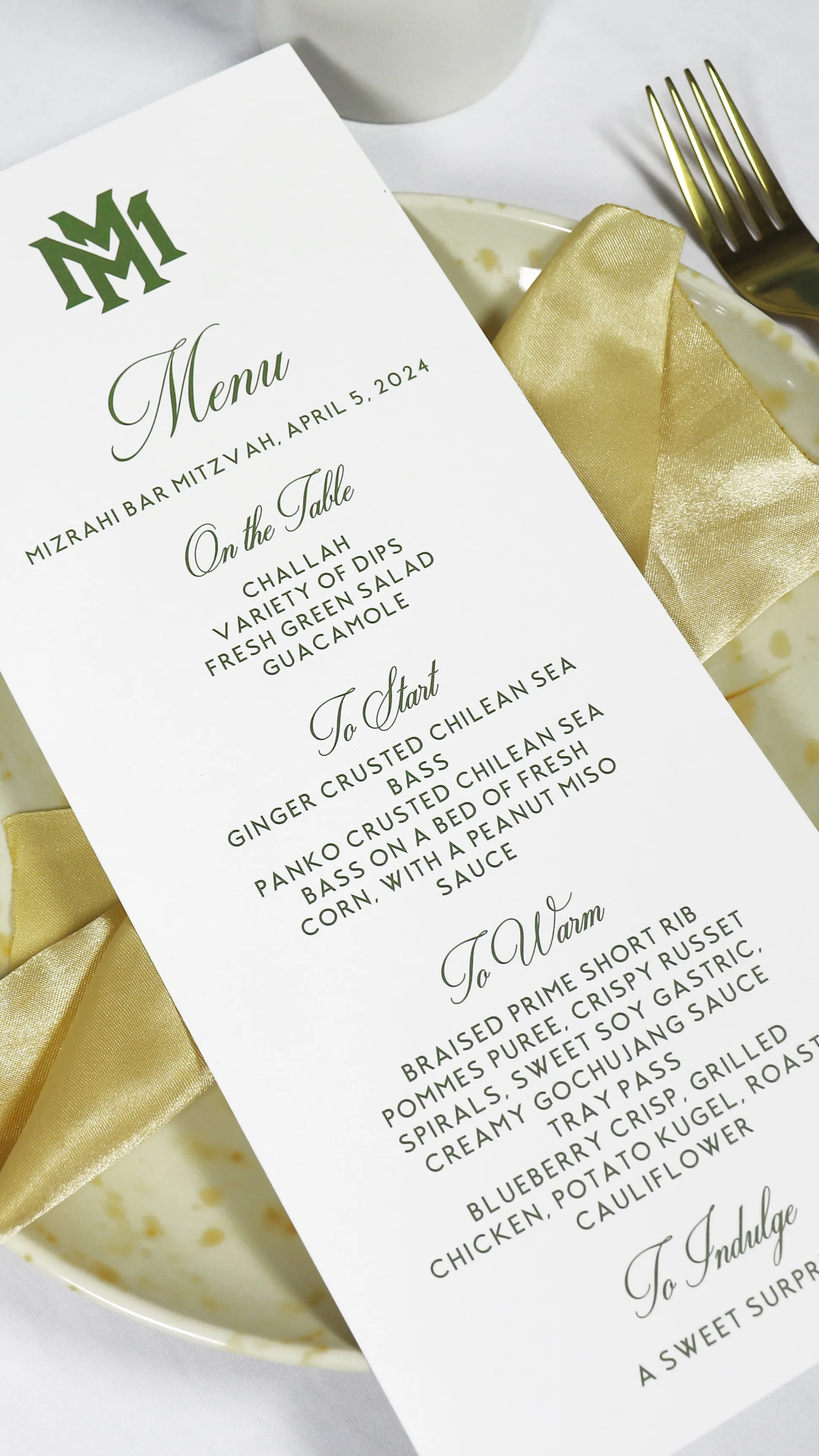 Elegant Modern Classic Vintage Wedding Menu Cards Design