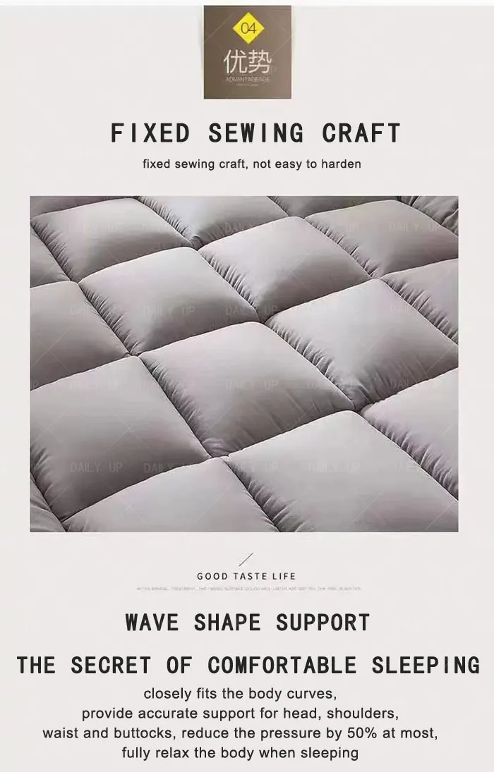 Thickened Foldable Mattress Adults King Size Mattress With Air Cotton Fiber Filling For Household Sleep Bedding Hotel