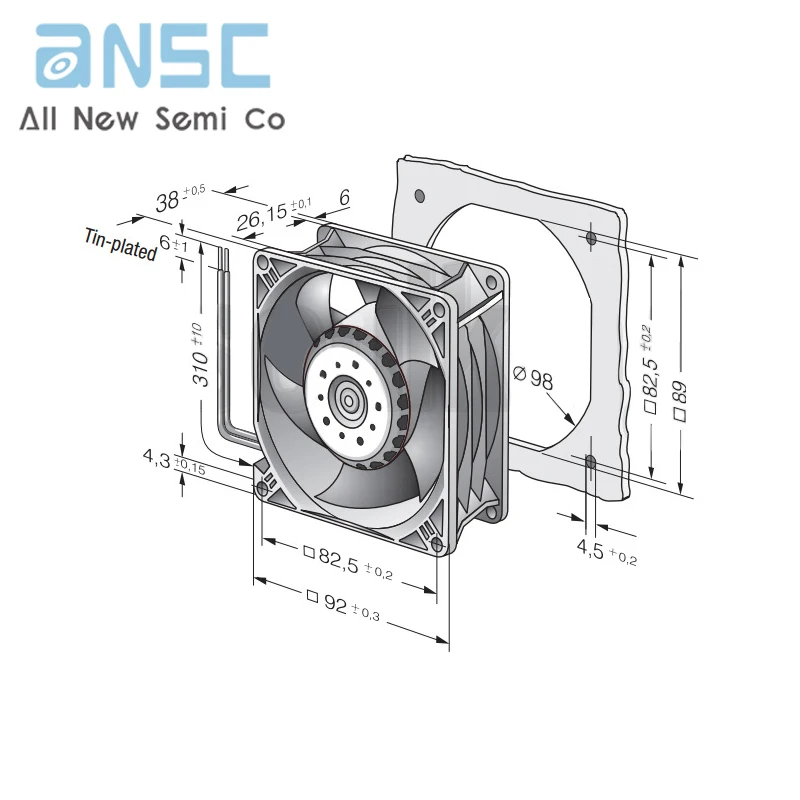 Original Axial flow fan 3214JH3 24V 9238 11000RPM Large air volume servo controller inverter DC Computer fan