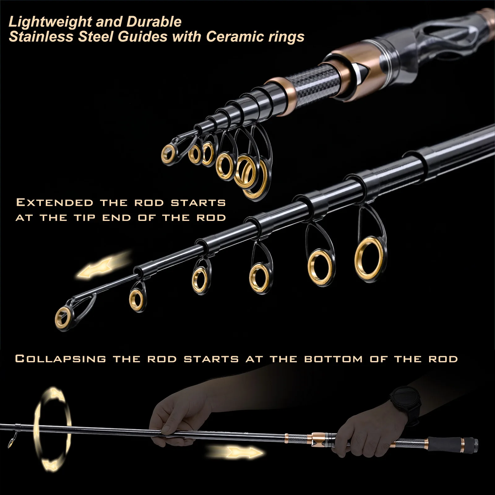 blackhawk ii telescopic fishing rods KastKing Casting/Spinning Rod – Pro Tackle World resistant performance under pressure Super Weird Telescopic Fishing Rod