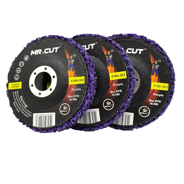 115mm rust mover for metal purple clean and strip disc abrasive tools DIY disc